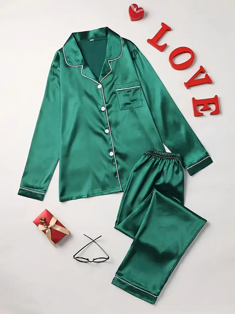 Satin Women's Pyjama Set - Olivia