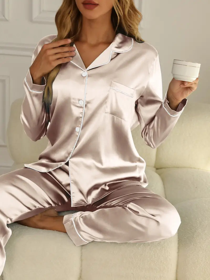 Satin Women's Pyjama Set - Olivia