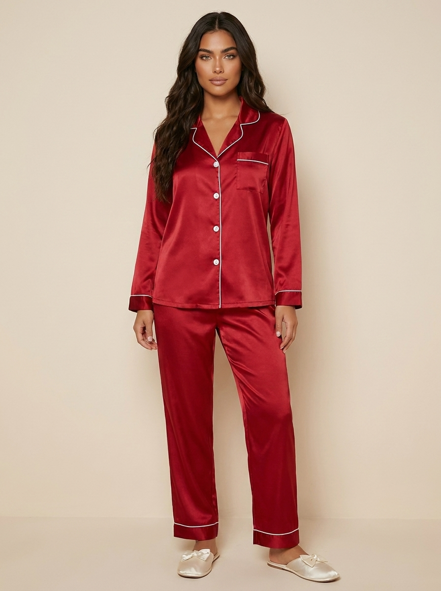 Satin Women's Pyjama Set - Olivia