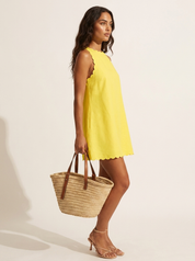 Scalloped Hem Mini Dress - Bella