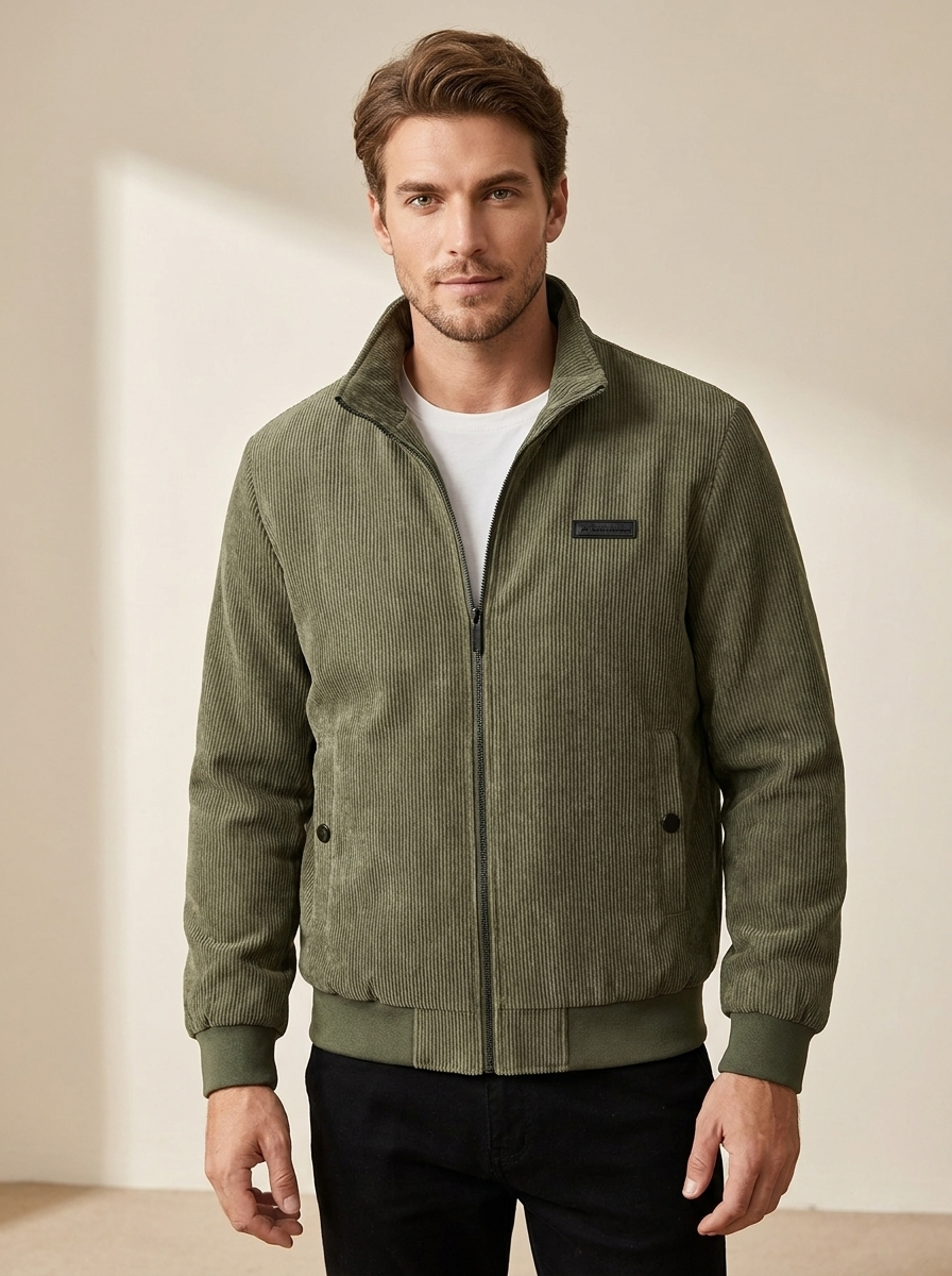 Sherpa-Lined Corduroy Jacket - Vincent