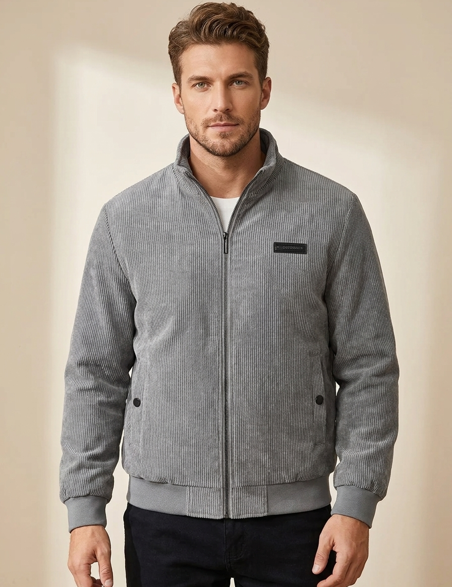 Sherpa-Lined Corduroy Jacket - Vincent
