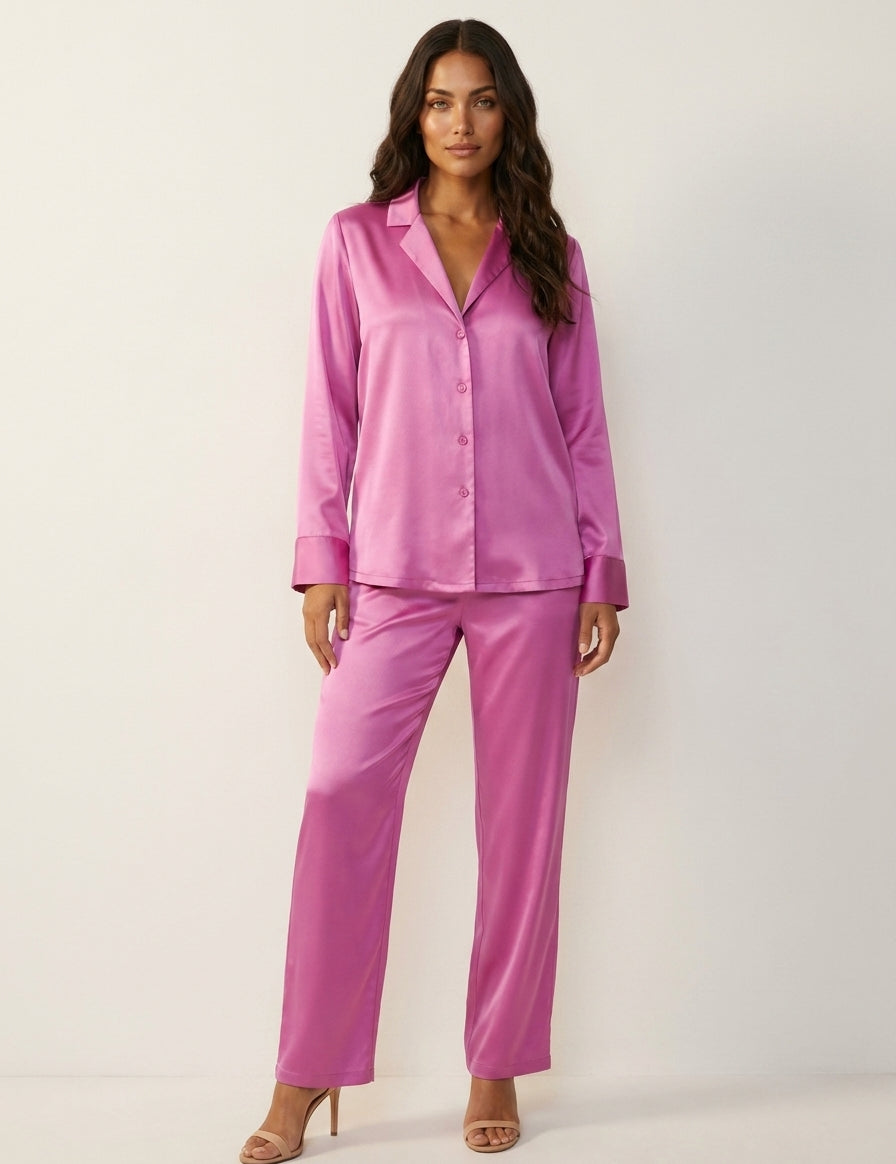 Silky Satin Pyjama Set - Isabella