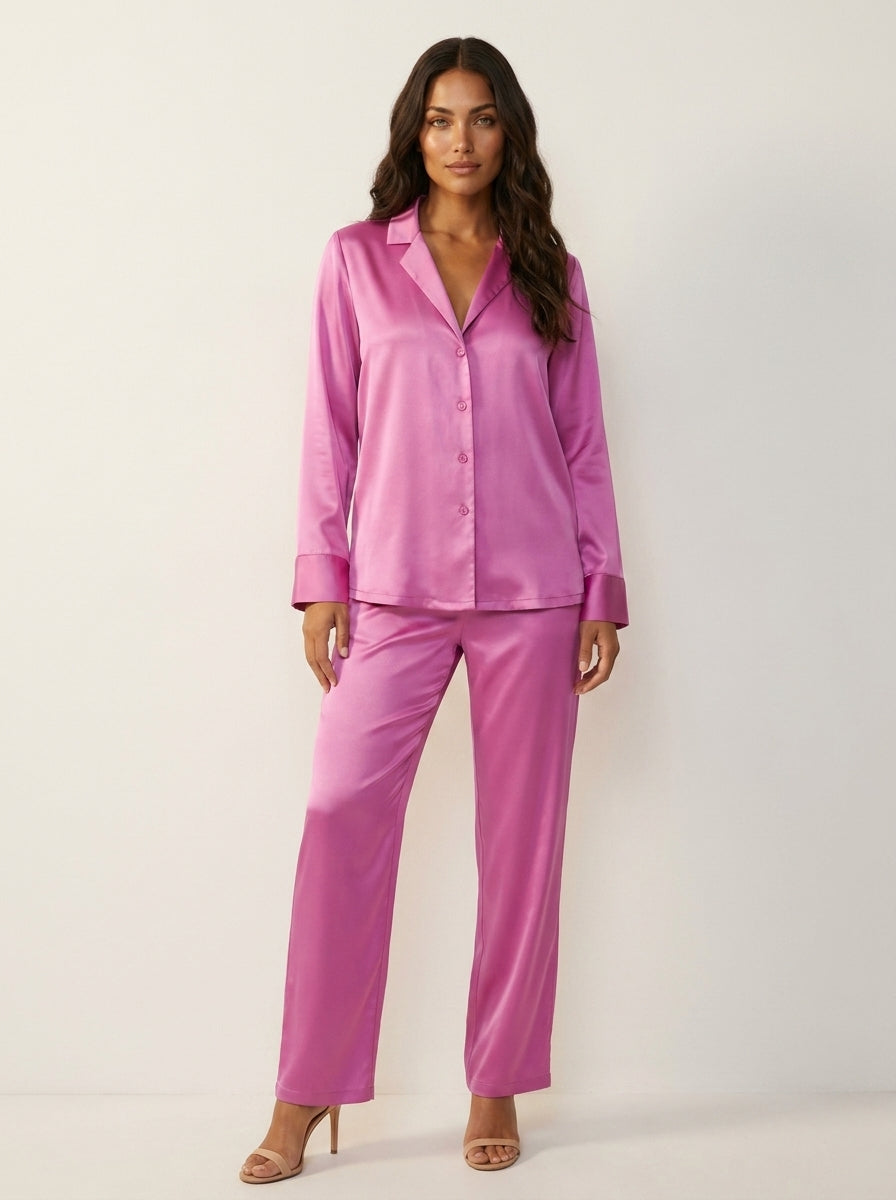 Silky Satin Pyjama Set - Isabella