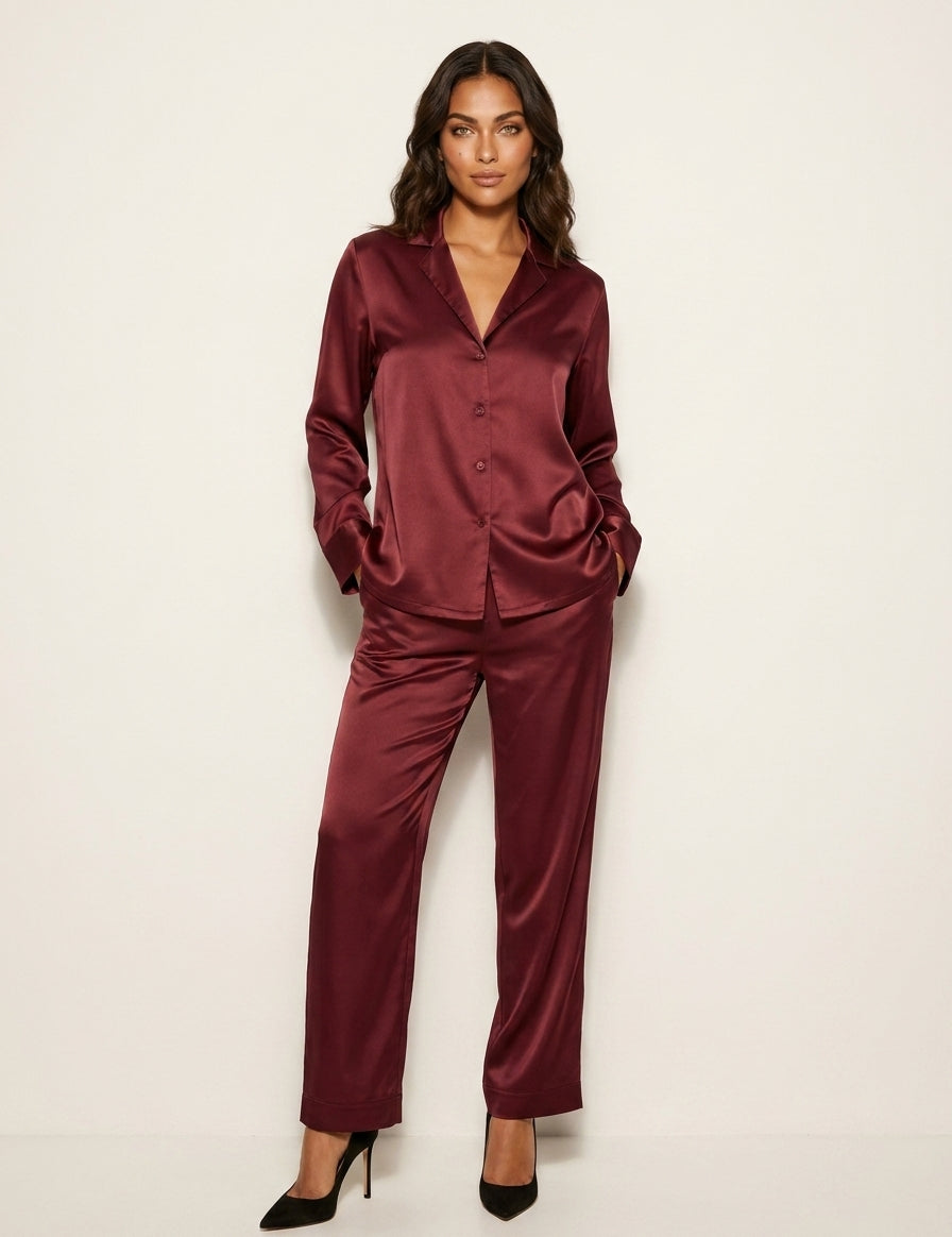 Silky Satin Pyjama Set - Isabella