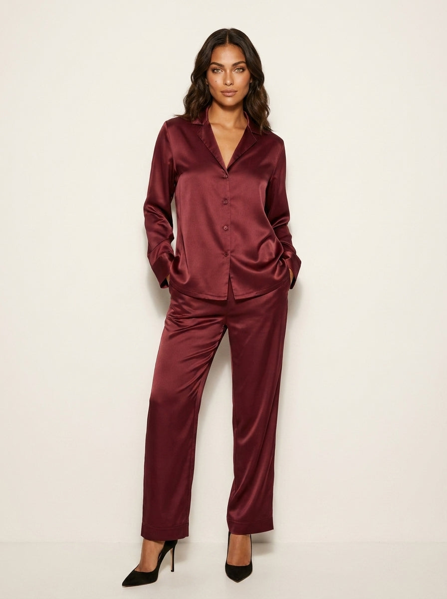 Silky Satin Pyjama Set - Isabella
