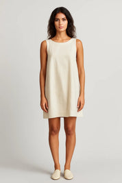 Sleeveless Mini Dress with Open Back - Claire