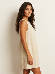 Sleeveless Mini Dress with Open Back - Claire