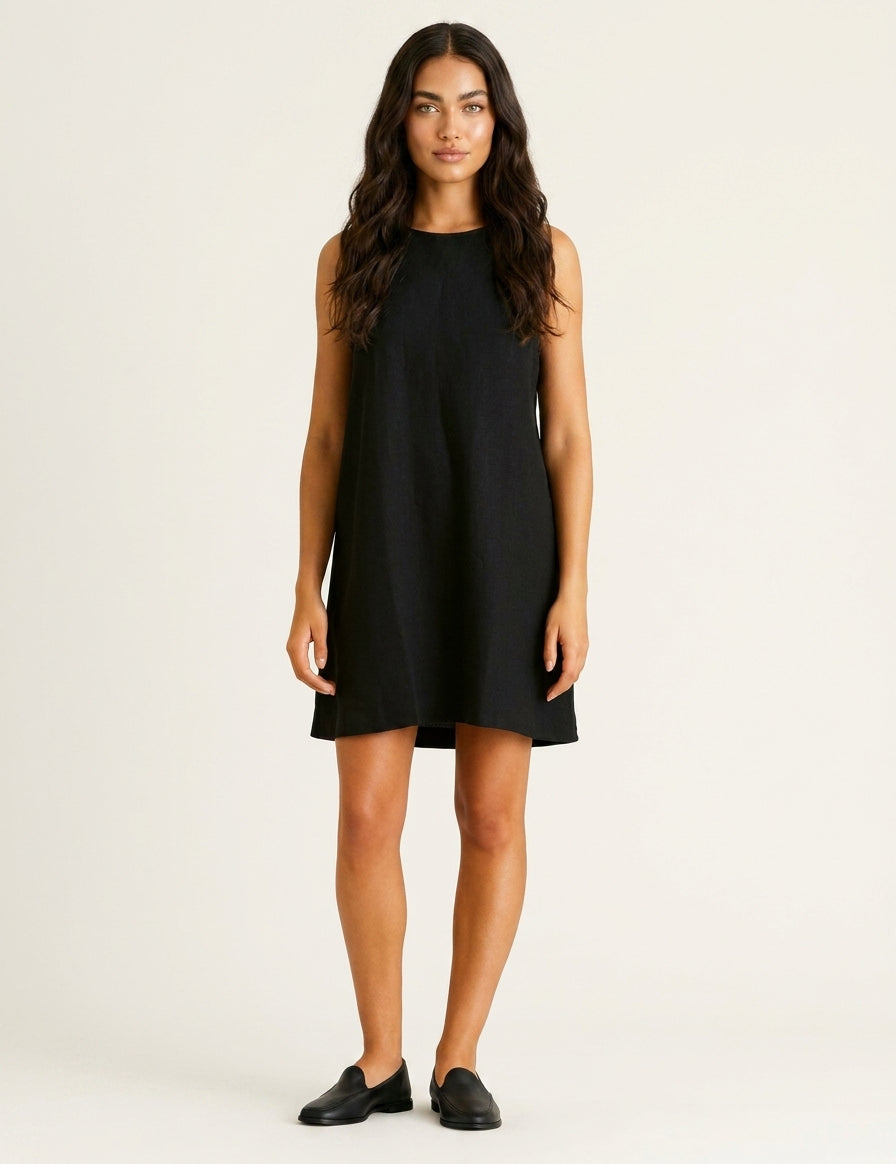 Sleeveless Mini Dress with Open Back - Claire