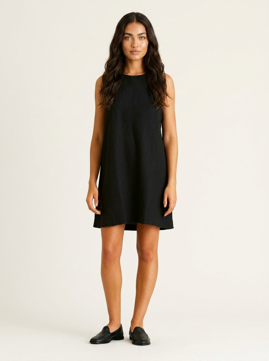 Sleeveless Mini Dress with Open Back - Claire