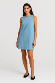 Sleeveless Mini Dress with Open Back - Claire