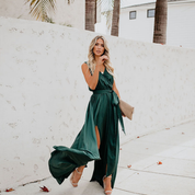 Sleeveless Wrap Maxi Dress - Elena