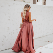 Sleeveless Wrap Maxi Dress - Elena