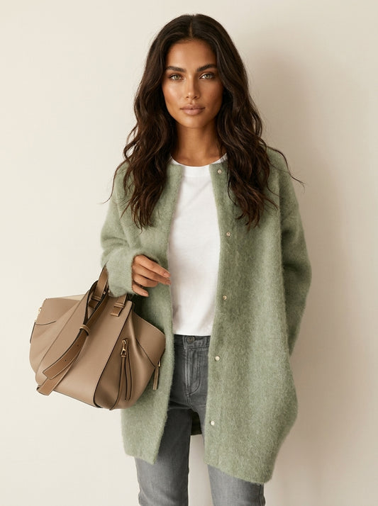 Soft luxe cardigan jacket - Seraphina