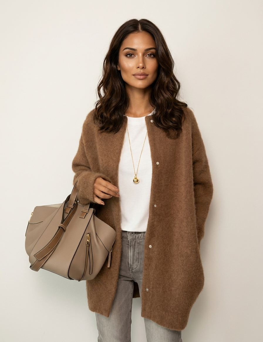 Soft luxe cardigan jacket - Seraphina