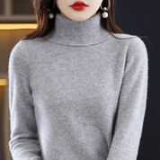 Soft turtleneck knit sweater - Celestine