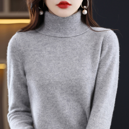 Soft turtleneck knit sweater - Celestine