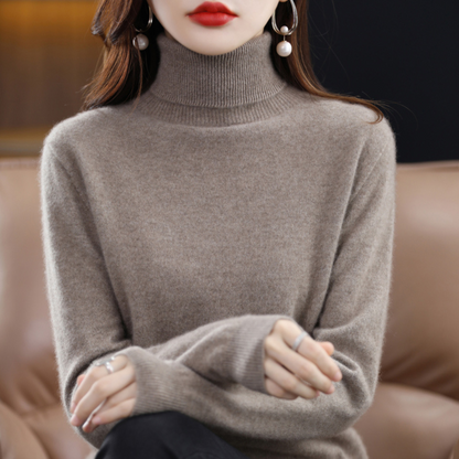 Soft turtleneck knit sweater - Celestine
