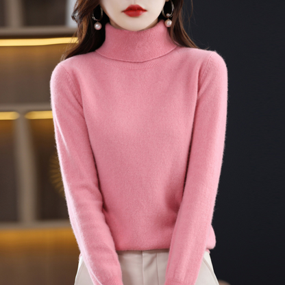 Soft turtleneck knit sweater - Celestine