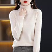 Soft turtleneck knit sweater - Celestine