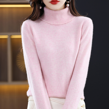 Soft turtleneck knit sweater - Celestine