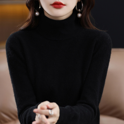 Soft turtleneck knit sweater - Celestine