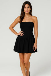 Strapless Fit &amp; Flare Mini Dress - Isabelle