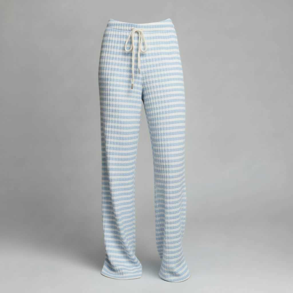 Striped Lace-Up Pants | Women's Casual High Street Trousers