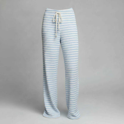 Striped Lace-Up Pants | Women's Casual High Street Trousers