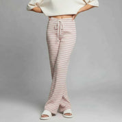 Striped Lace-Up Pants | Women's Casual High Street Trousers
