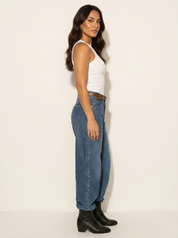 Studded Wide-Leg Jeans - Nova