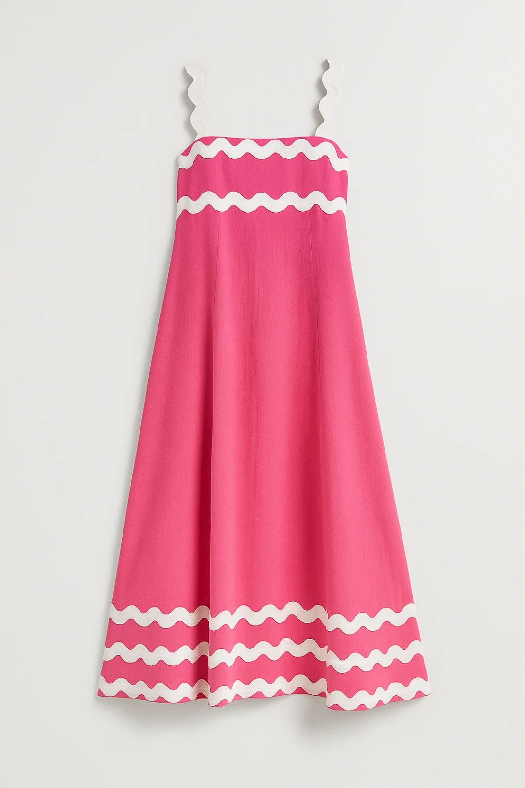 Summer maxi dress with scalloped hem details - Mila