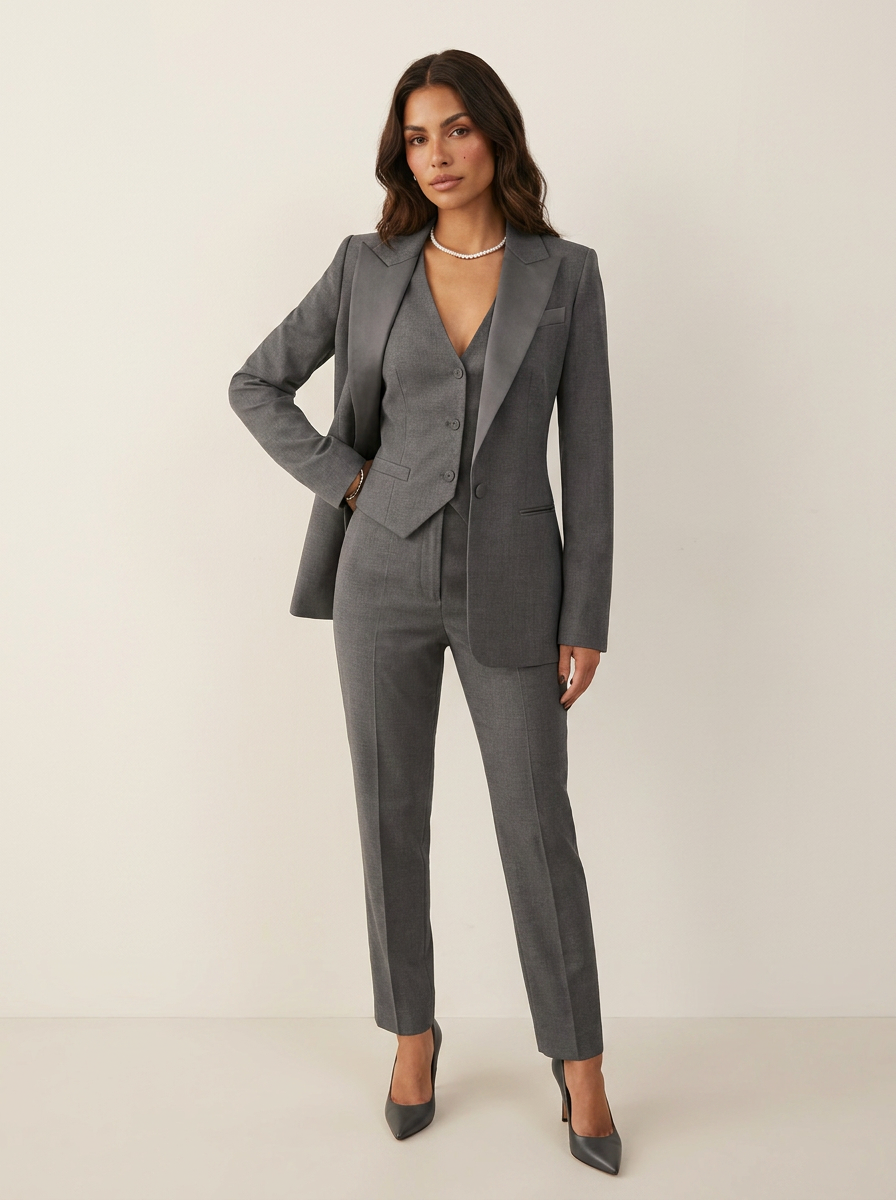 Tailored Three-Piece Power Suit - Valentina