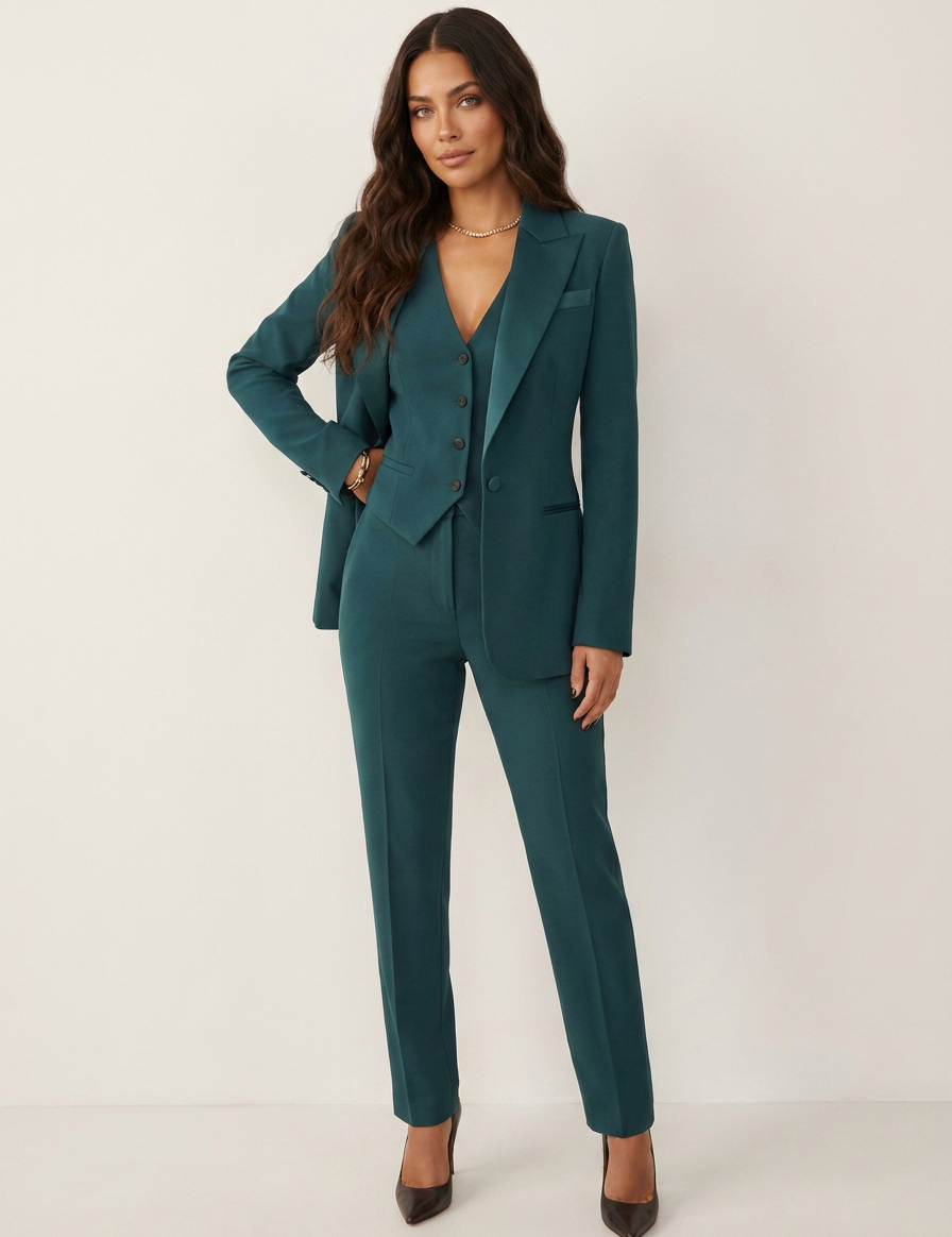Tailored Three-Piece Power Suit - Valentina