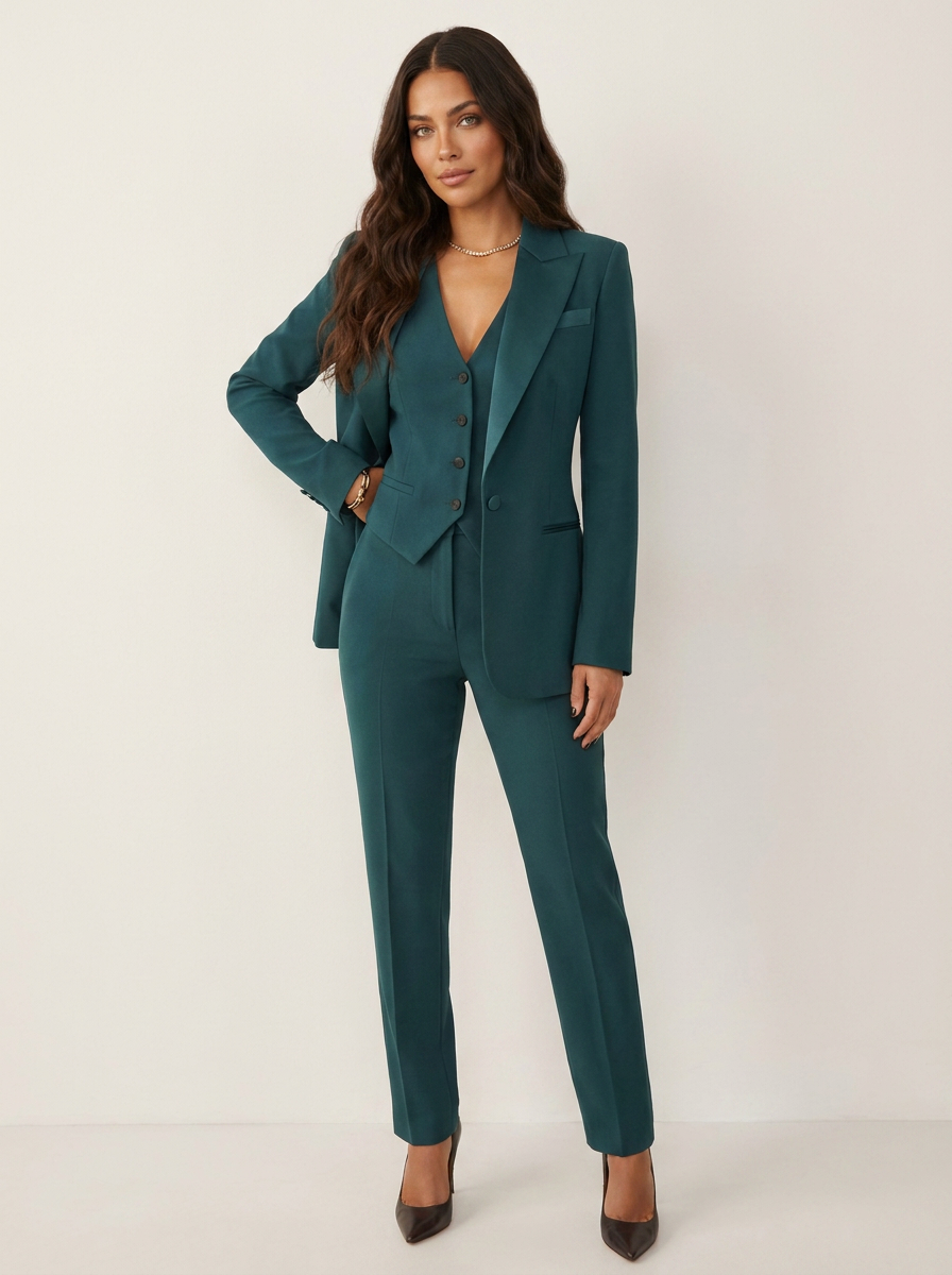 Tailored Three-Piece Power Suit - Valentina