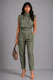 Tailored Utility Jumpsuit - Valentina