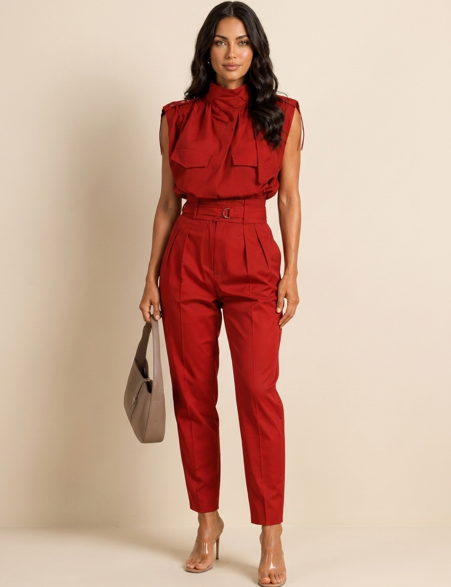 Tailored Utility Jumpsuit - Valentina