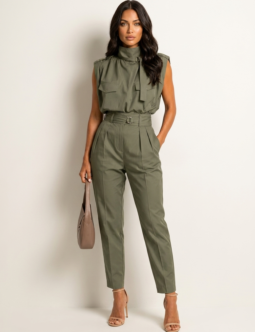 Tailored Utility Jumpsuit - Valentina