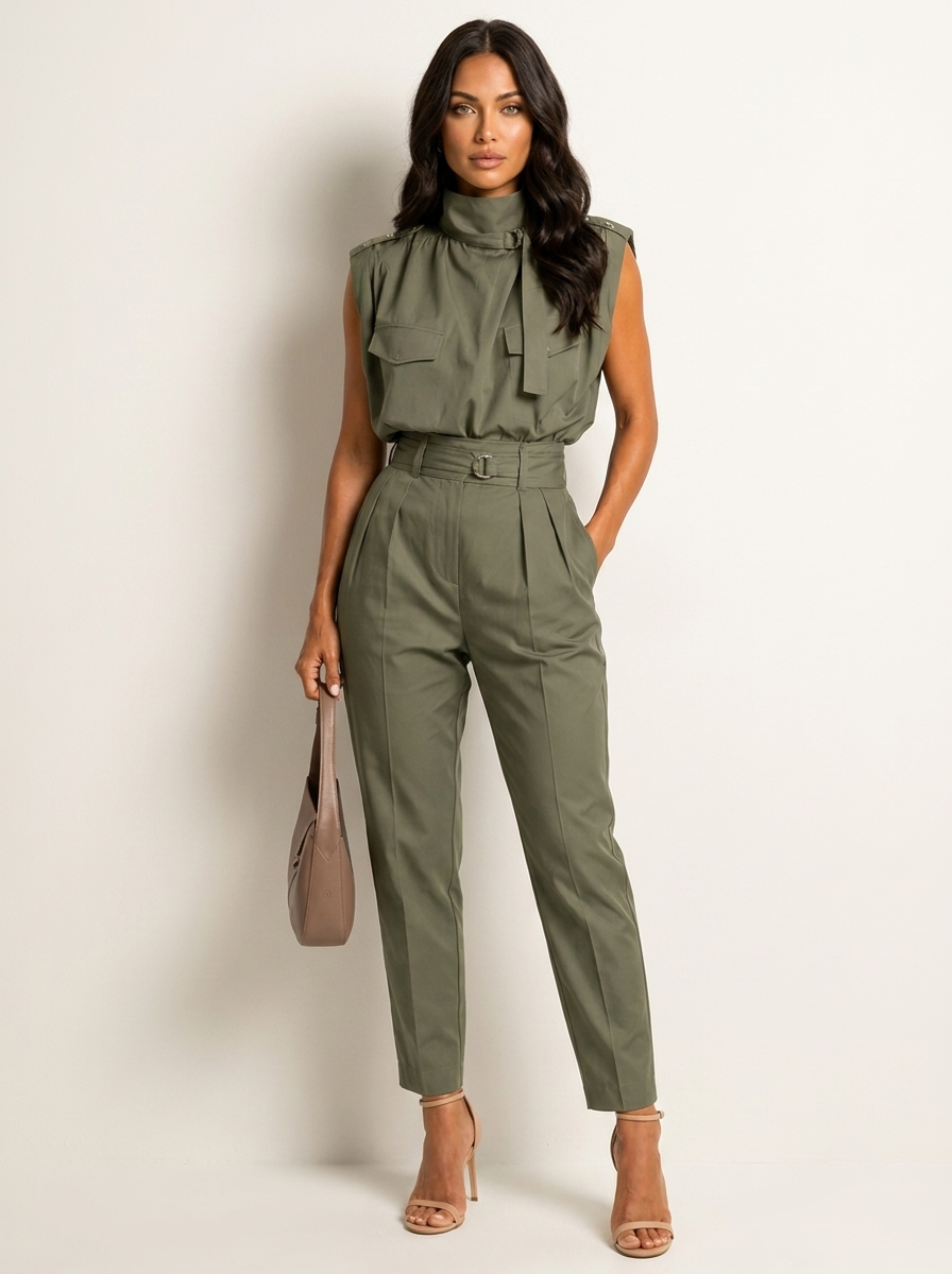 Tailored Utility Jumpsuit - Valentina