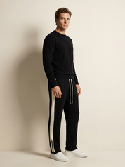Tapered Track Pants with Side Stripe - Mason