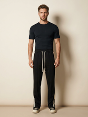 Tapered Track Pants with Side Stripe - Mason