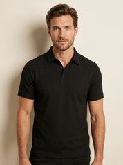 Textured Premium Polo Shirt - Matteo