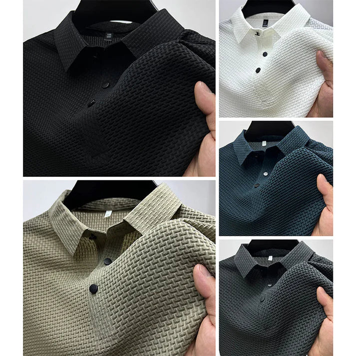 Textured Premium Polo Shirt - Matteo