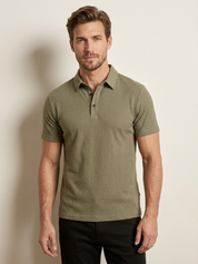 Textured Premium Polo Shirt - Matteo