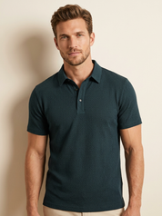 Textured Premium Polo Shirt - Matteo