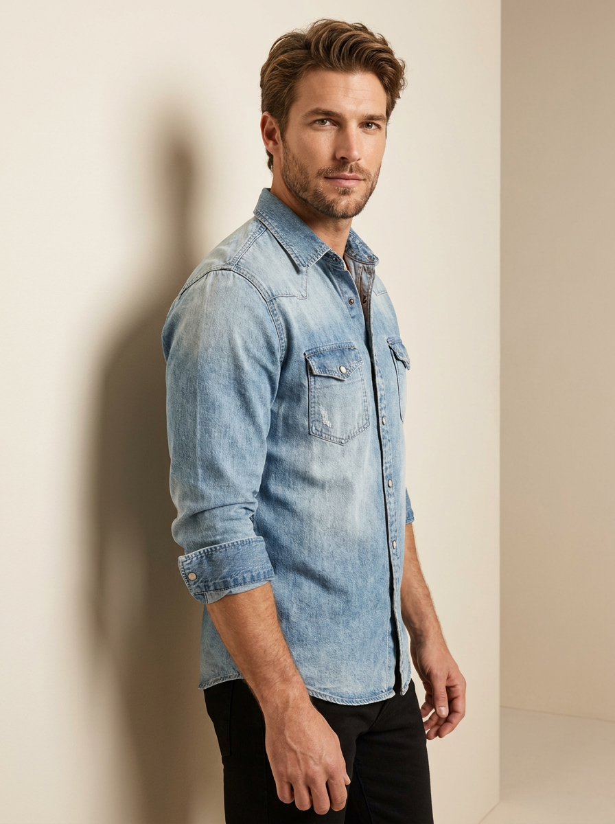 Theodore Willow Miami Denim Shirt -Harry