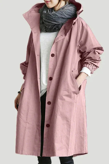 Oversized hooded raincoat - Norah