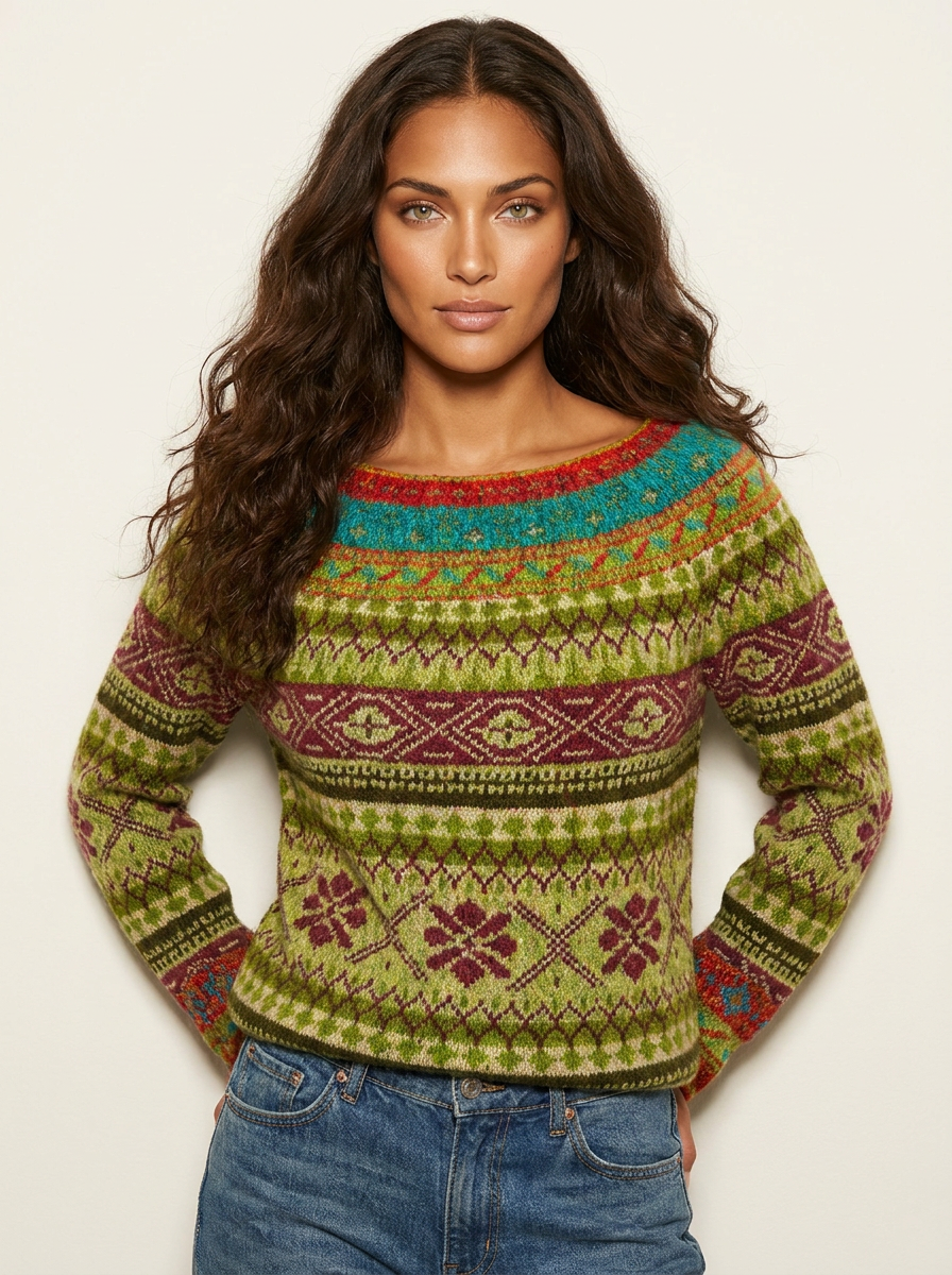 Vintage Nordic Knit Jumper - Anne
