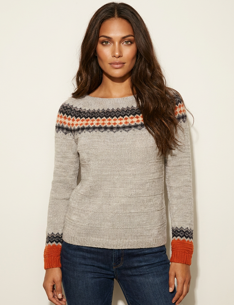 Vintage Nordic Knit Jumper - Anne
