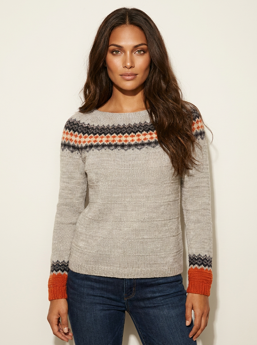 Vintage Nordic Knit Jumper - Anne